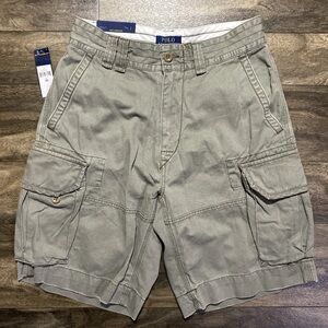 Polo Ralph Lauren Cargo Shorts Mens 30 Mount Green Rugged Twill Gellar Fatigue